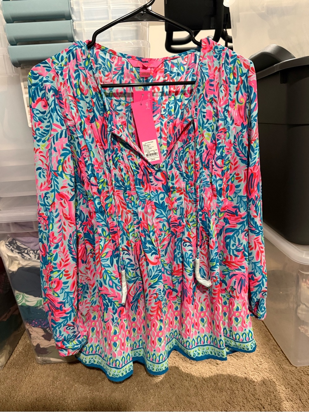 Lilly Pulitzer Marlina Tunic - NWT Womens Tunic Top - Lightweight Summer Blouse